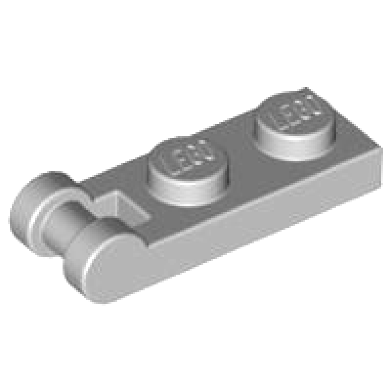 Plaat, Aangepast 1x2 met handvat Light Bluish Gray